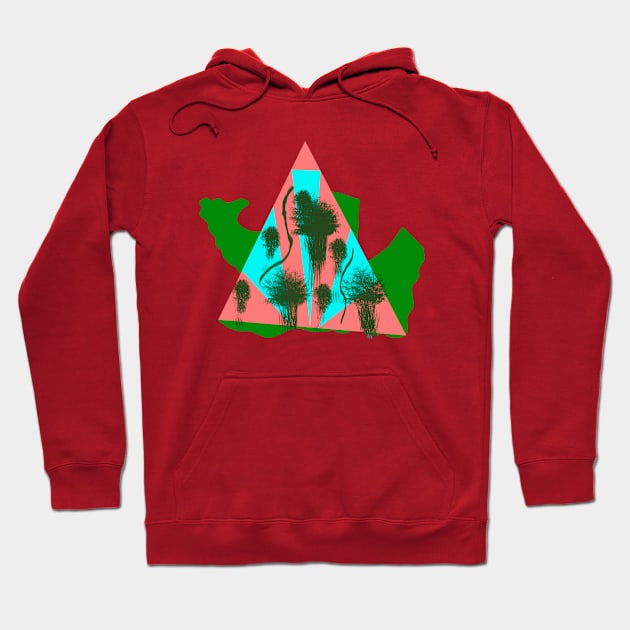 Geometric mountains Hoodie by Watkirix